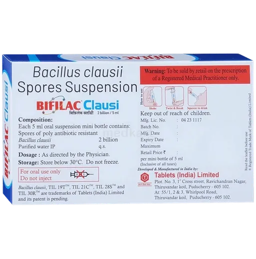 bifilac clausi oral suspension 5 ml